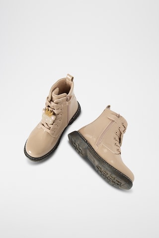Stivaletti in vernice - Beige