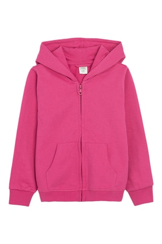 Felpa con cappuccio - Fucsia