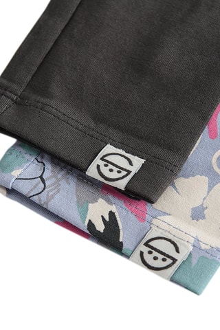 2 leggings - Antracite e indaco