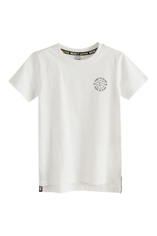 T-shirt e shorts - Ecrù e grigio chiaro