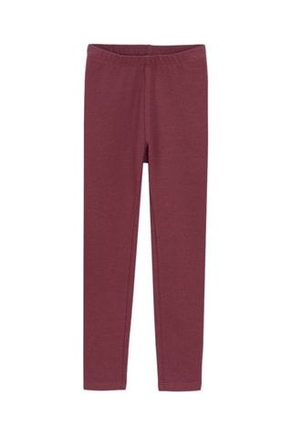 Felpa con cappuccio e leggings - Beige e bordeaux