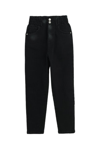 Jeans a vita alta - Nero