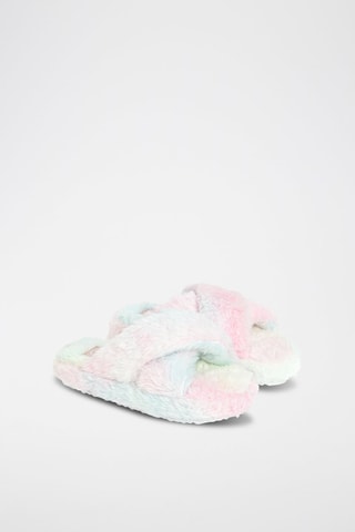 Ciabatte tie and dye - Rosa cipria e celeste
