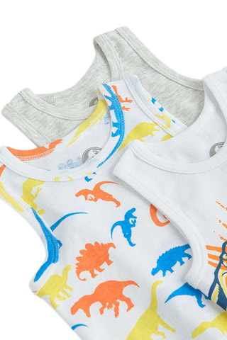 3 canotte Jurassic World - Multicolore