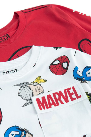 2 t-shirt Avengers Marvel - Multicolore