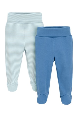 2 pantaloni - Verde e azzurro