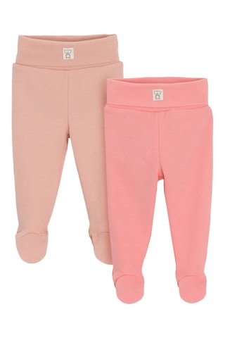 2 pantaloni - Salmone e rosa