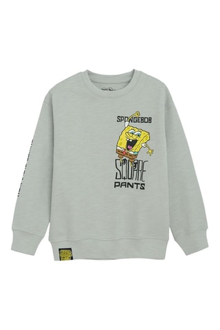 Felpa Spongebob - Grigio chiaro