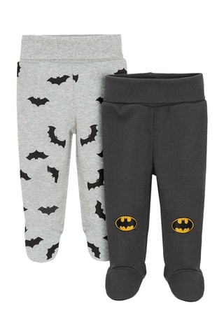 2 pantaloni Batman Justice League DC Comics - Grigio chiaro melange e antracite