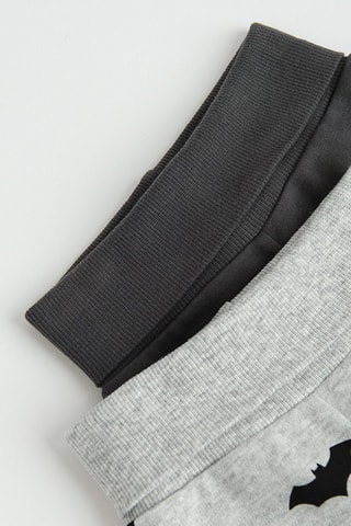 2 pantaloni Batman Justice League DC Comics - Grigio chiaro melange e antracite