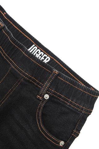 Pantaloni sportivi in jeans - Nero