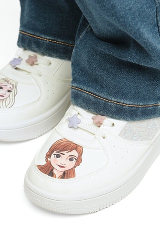 Sneakers alte Elsa e Anna Frozen Disney - Bianco