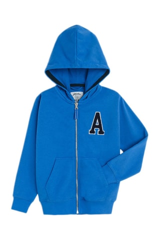 Felpa con cappuccio - Azzurro