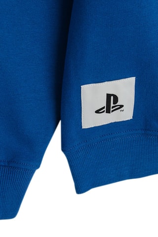 Felpa PlayStation - Nero e blu elettrico