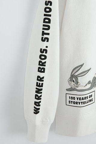 Felpa Bugs Bunny Looney Tunes - Bianco