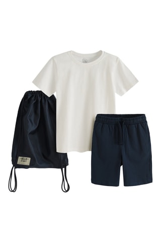 Set 3 pezzi - Navy ed ecrù