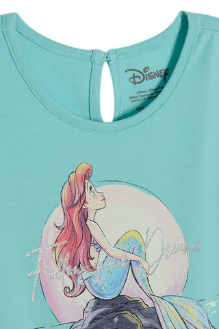 Abito bimateriale e leggings Ariel La Sirenetta Disney - Turchese