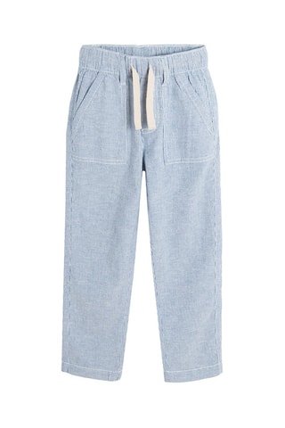 Pantaloni a righe - Azzurro e bianco