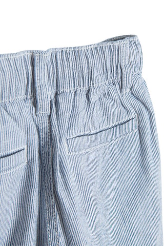 Pantaloni a righe - Azzurro e bianco