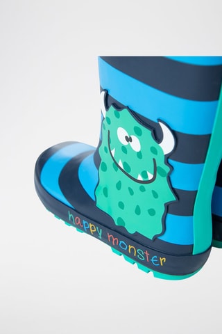 Stivali da pioggia Happy Monster - Navy