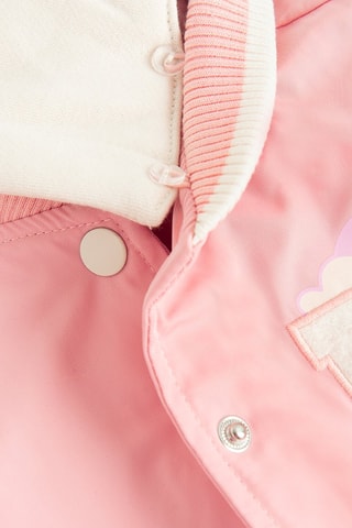 Giubbotto con cappuccio - Rosa e beige