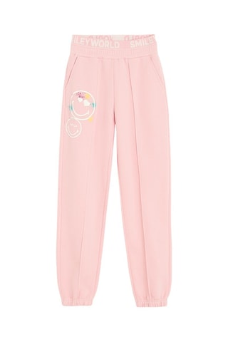 Pantaloni sportivi Smiley - Rosa