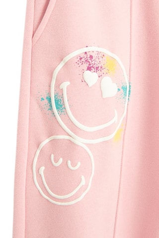 Pantaloni sportivi Smiley - Rosa