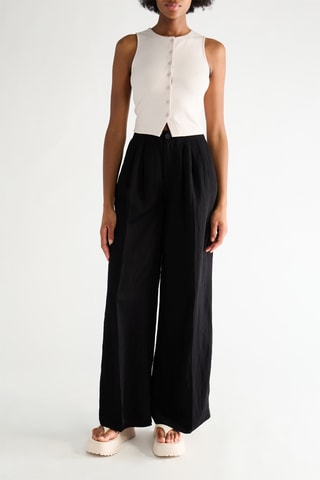 Broek Wide Legs - Zwart