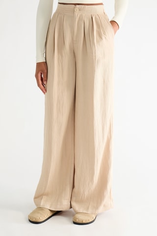 Broek Wide Legs - Lichtbruin