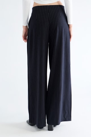 Broek Wide Legs - Marineblauw
