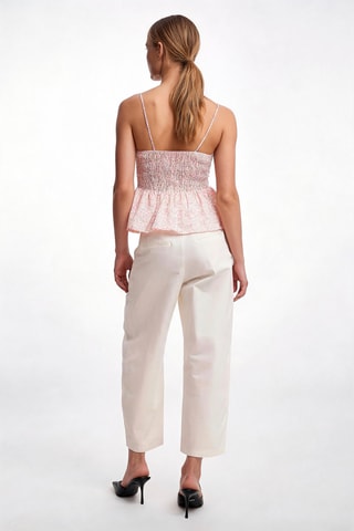 7/8 broek wide legs - Wit