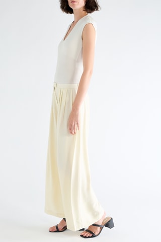 Broek Wide Legs - Geel