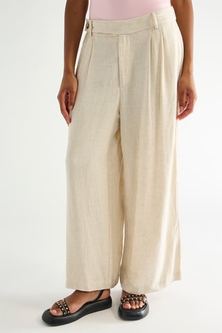 Broek Wide Legs - Beige