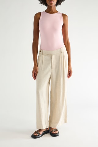 Broek Wide Legs - Beige