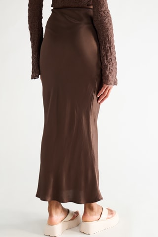 Lange Rok Hoge Taille - Bruin