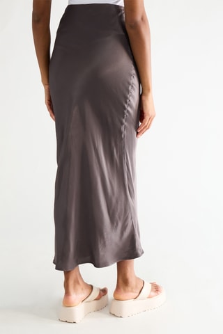 Lange Rok Hoge Taille - Grijs