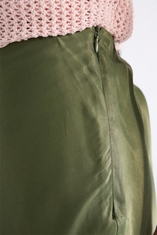 Lange Rok Hoge Taille - Kaki