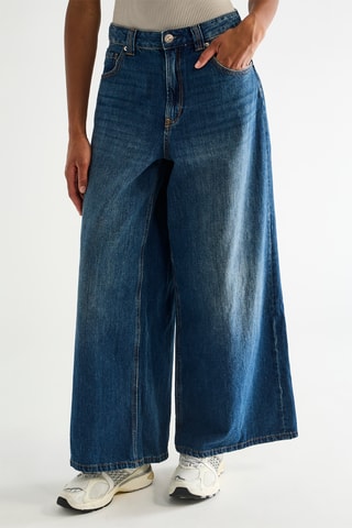 Jeans wide legs - Blauw