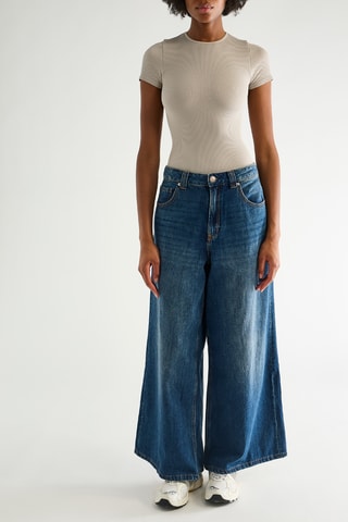 Jeans wide legs - Blauw