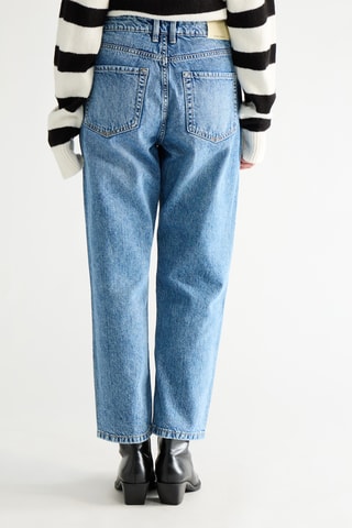 Jeans mom fit - Indigoblauw