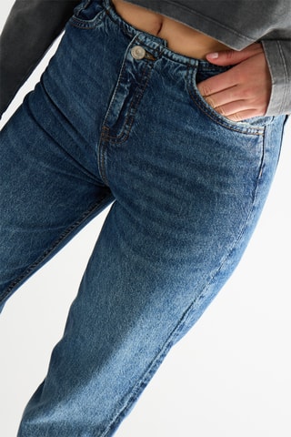 Jeans Straight - Marineblauw