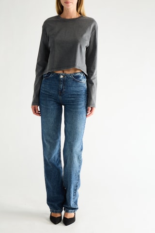 Jeans Straight - Marineblauw