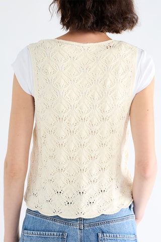 Mouwloos Vest - Ecru