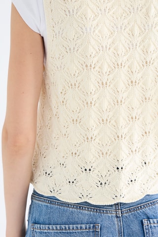 Mouwloos Vest - Ecru