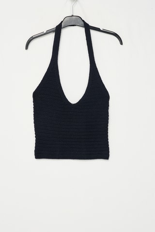 Crop Top - Marineblauw