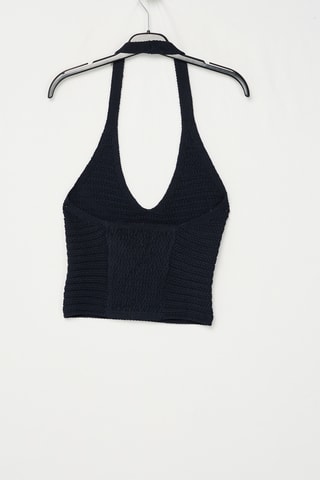 Crop Top - Marineblauw