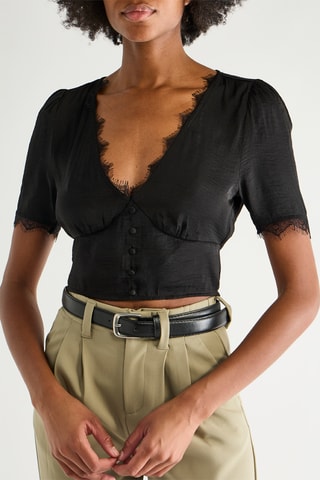 Crop Top - Zwart