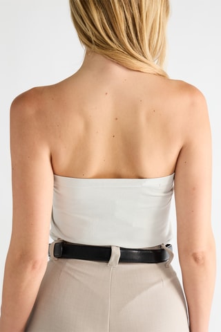Bustier crop top - Donkergrijs