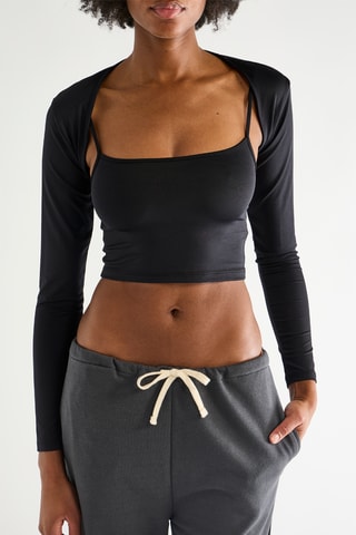 Crop Top - Zwart