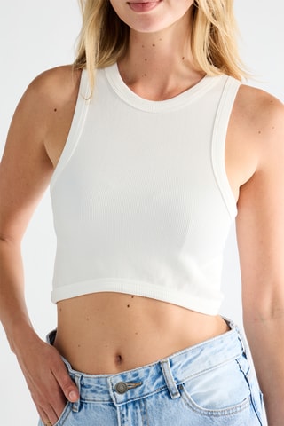 Crop Top - Olijfgroen